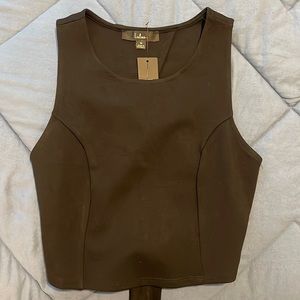 Lulu’s “Let’s Tie It Back” Cropped TankTop (NWT)